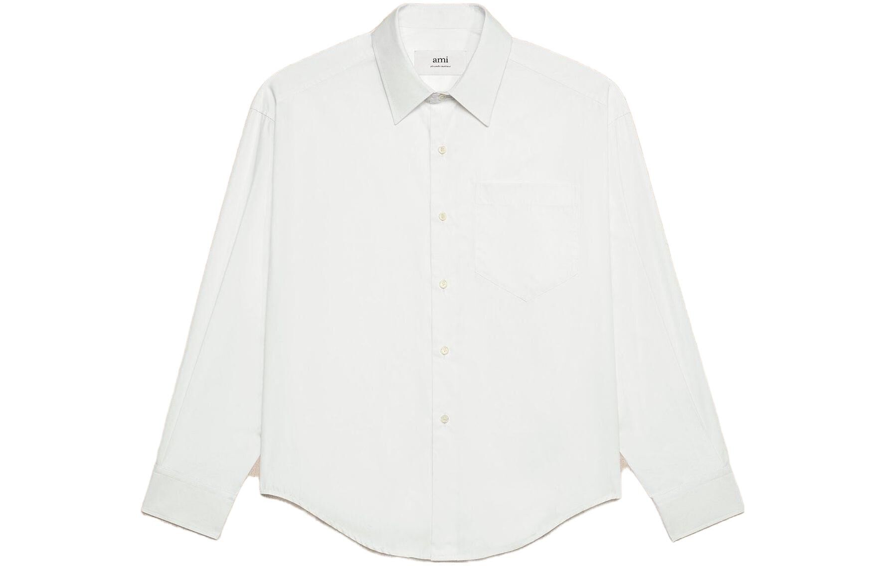 【代購】Amiparis pocket long-sleeve cotton shirt USH116CO0045100