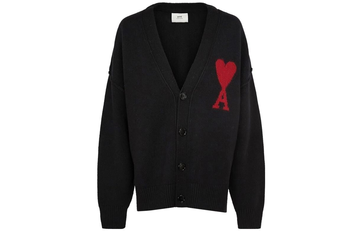【代購】Ami Paris Ami De Coeur Cardigan BFUKC006018-009