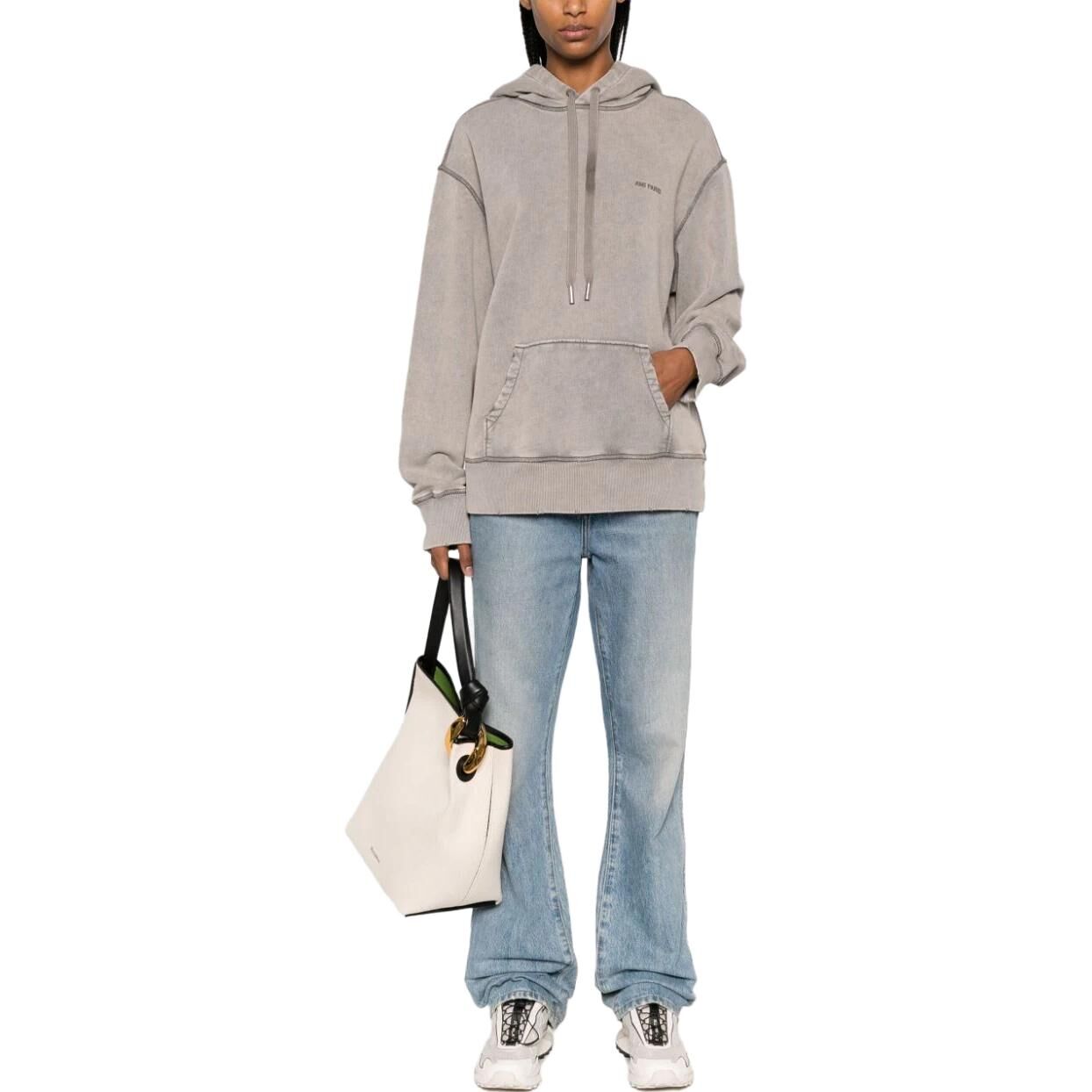 【代購】Ami Logo Embroidered Drawstring Hoodie USW216JE0-052