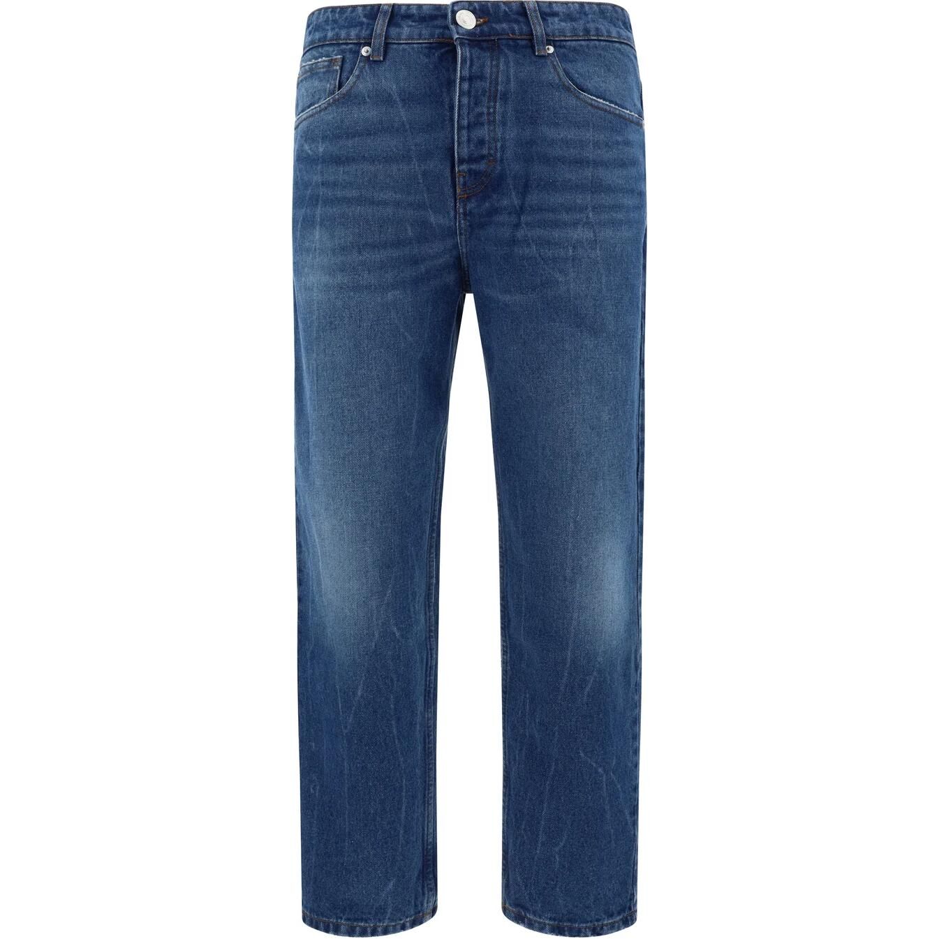 【代購】Ami Paris Logo Patch Straight Leg Jeans HTR103DE0016480