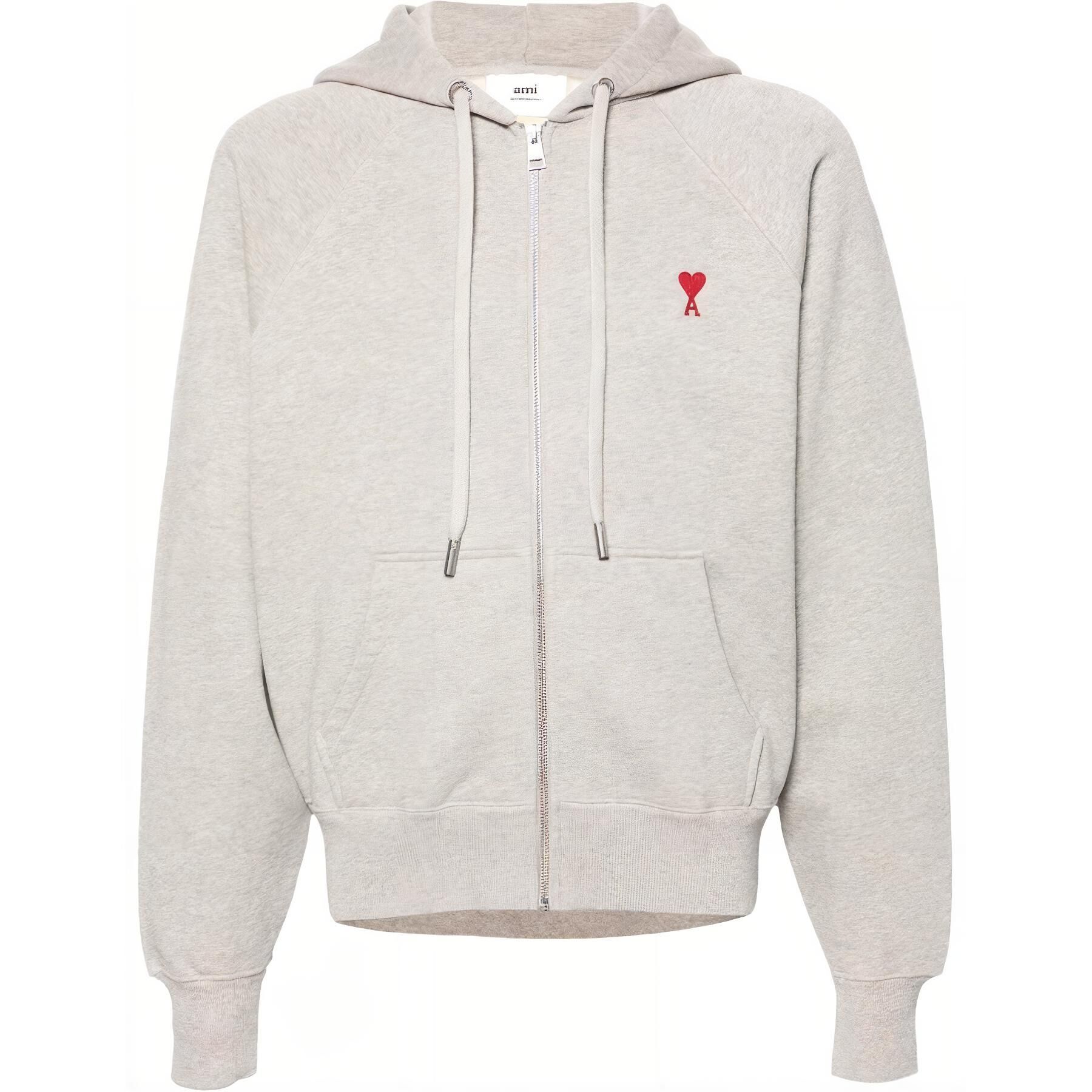 【代購】Ami Paris Ami De Coeur embroidered Cotton Hoodie USW415747-0951