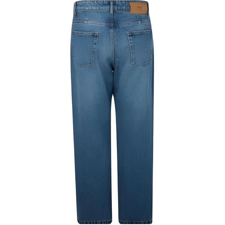 【代購】AMIPARIS Jeans Men's Blue Moderate Straight Fit Pants E21HD204601-480