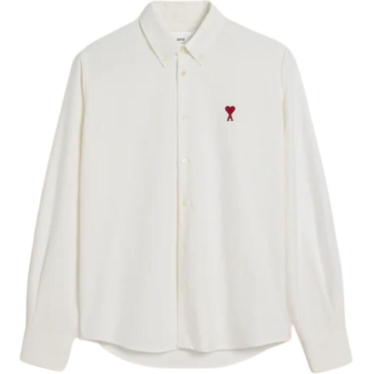 【代購】Ami Paris Ami De Coeur Logo Embroidered Shirt BFUSH063CO0031-168