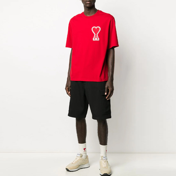 【代購】AMIPARIS T Shirts Men's Red Crew Neck Moderate A20HJ137726-600