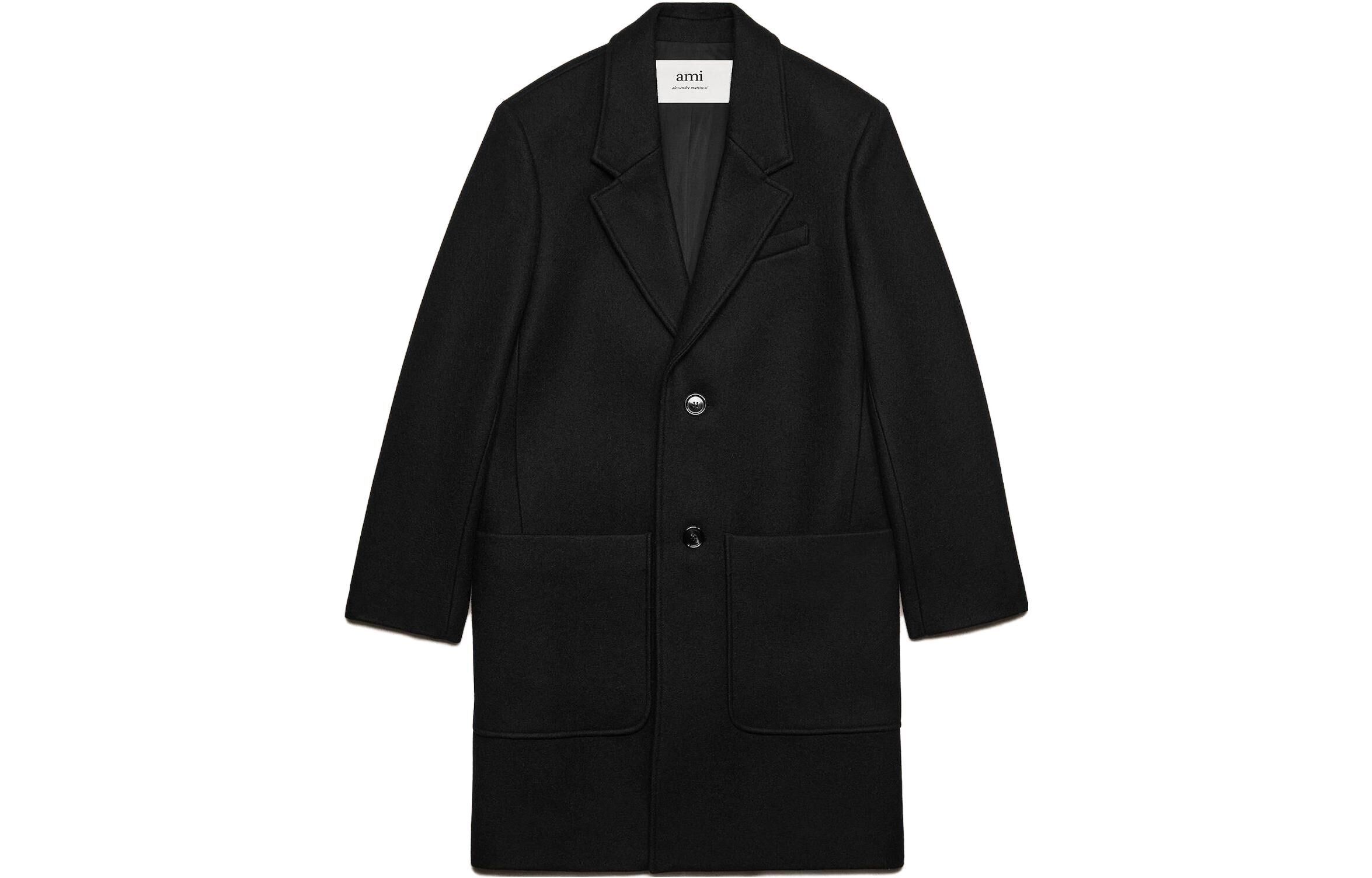 【代購】Ami Paris Single Breasted Long Coat HCO005WV0020001
