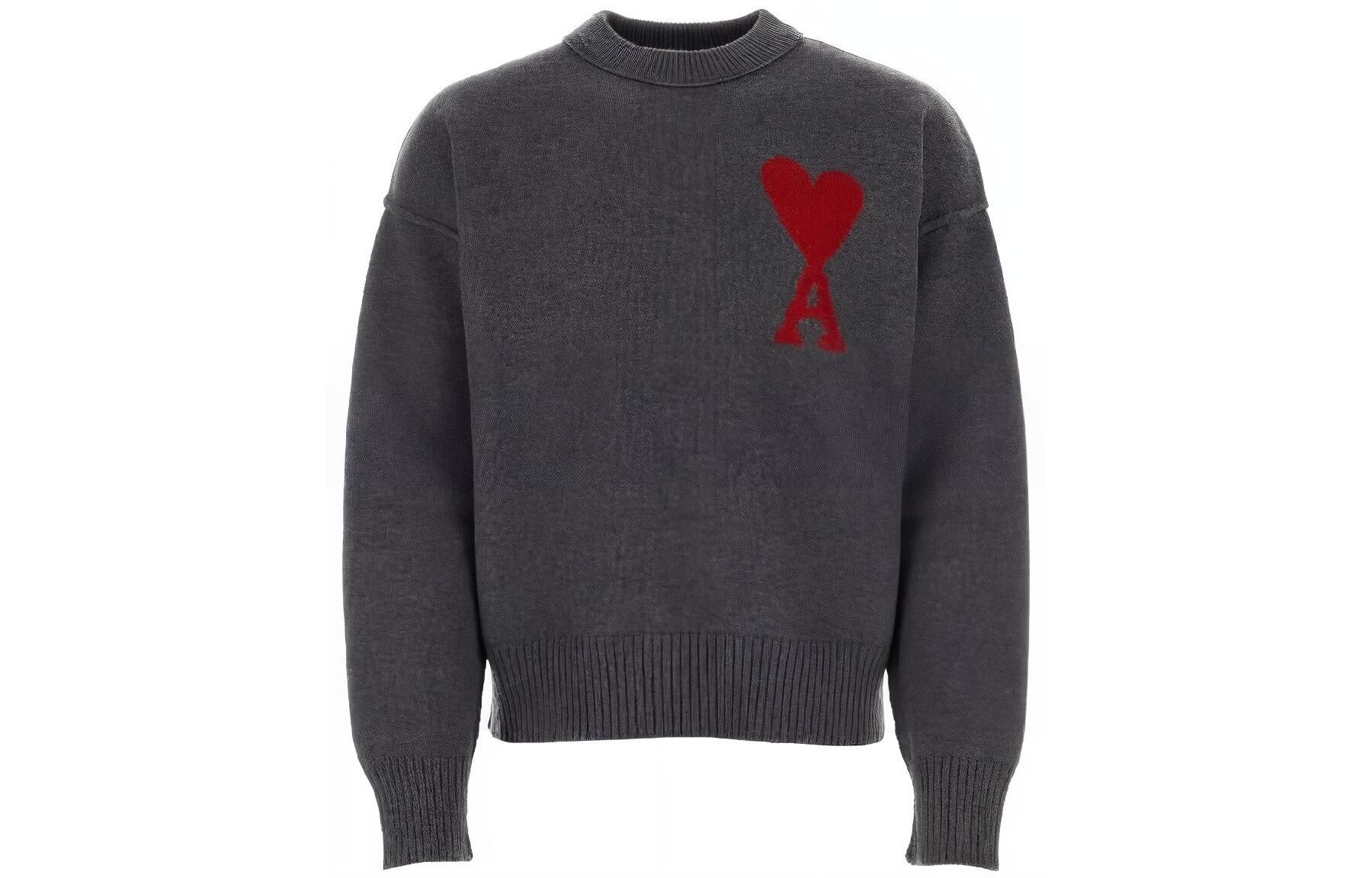 【代購】Ami Paris Ami De Coeur Crewneck Long Sleeved Jumper BFUKS006018-084