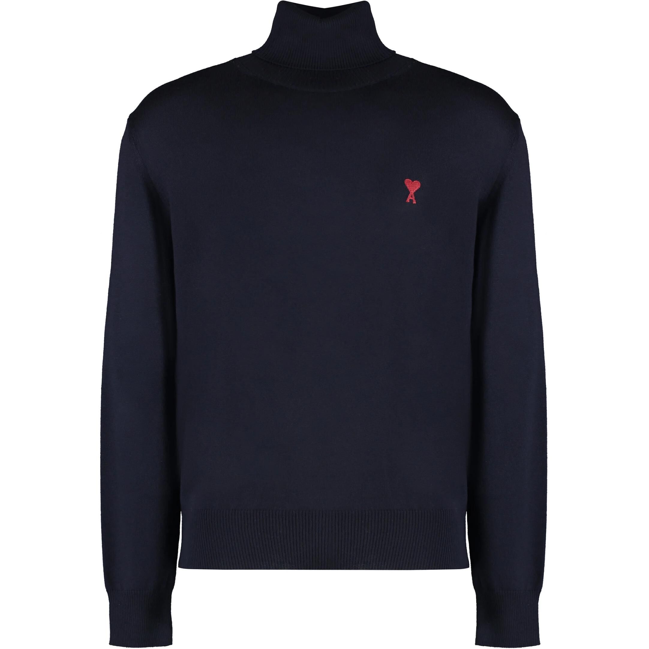 【代購】Ami Paris Ami De Coeur Logo Embroidered Knitted Jumper HKS411KN0025-430