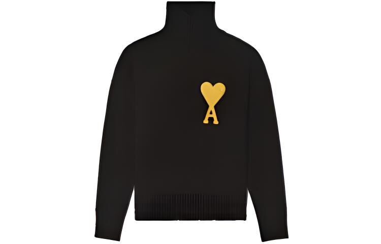 【代購】AMIPARIS FW21 Sweater Men's Black UKS407-018-001