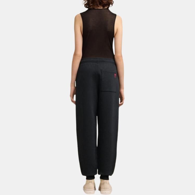 【代購】Ami Paris Ami De Coeur Embroidered Drawstring Track Sweatpants UTR235747-001