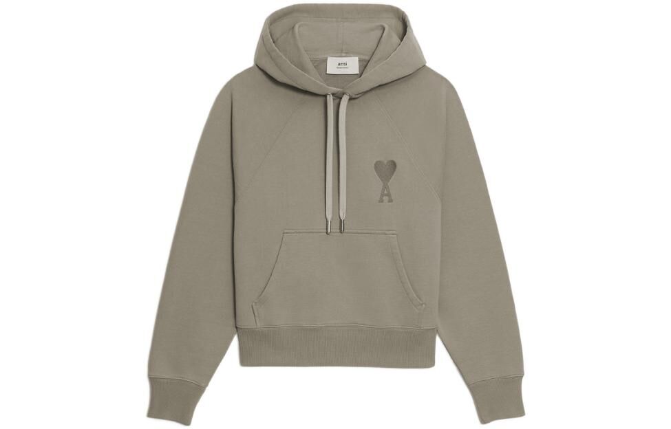 【代購】AMIPARIS Sweatshirts Unisex Camel Brown Hooded Moderate Regular USW202747-267