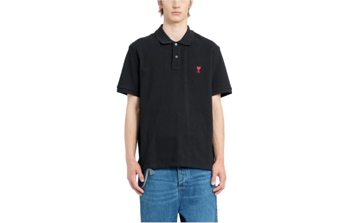 【代購】Ami Paris Ami De Coeur Logo Embroidered Polo Shirt BFUPL001760-001