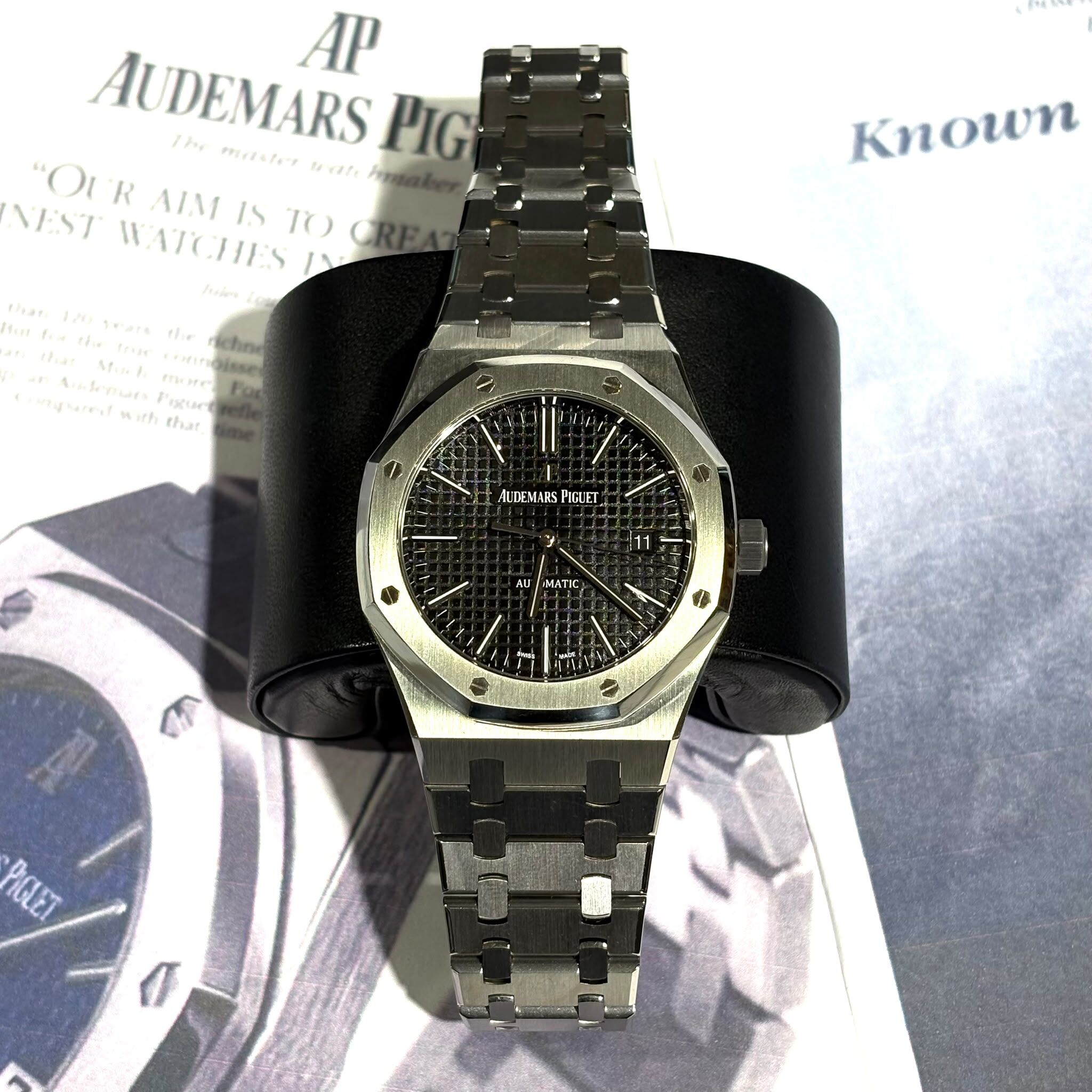 全新AUDEMARS PIGUET 41MM ROYAL OAK 黑面 15400ST #AP手錶 #愛彼皇家橡樹 #香榭站正品