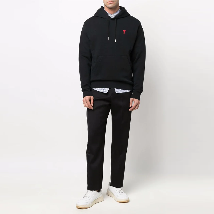 【代購】AMIPARIS Logo-embroidered Drawstring Hoodie BFUSW200730-001
