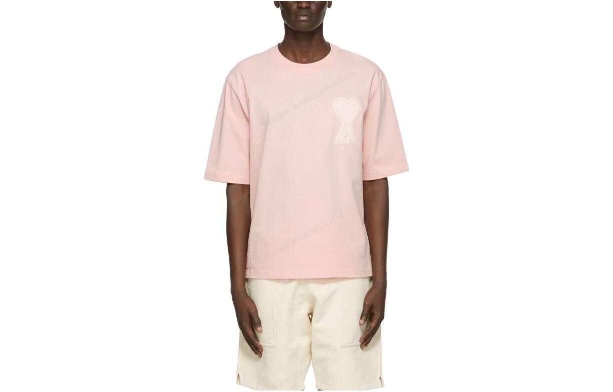 【代購】AMIPARIS T Shirt Unisex Light Pink SPEA20HJ137-726