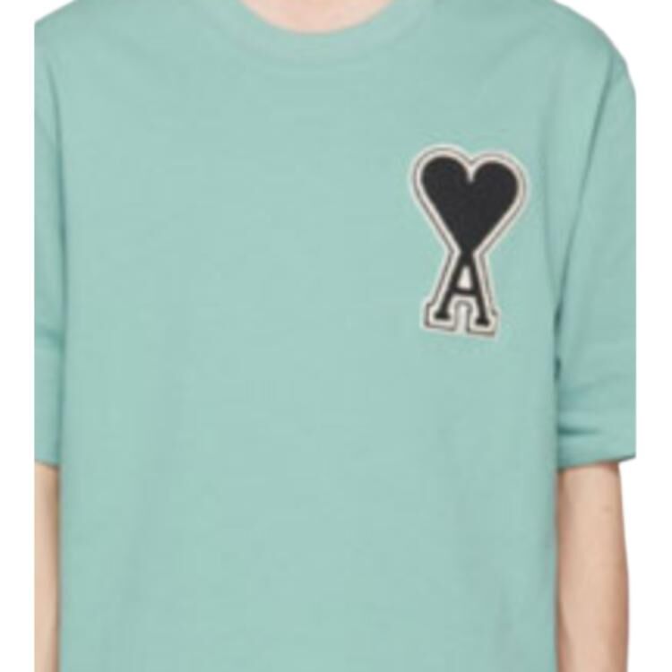 【代購】AMIPARIS T Shirts Men's Green Crew Neck Moderate Other SPEE21HJ139726-303