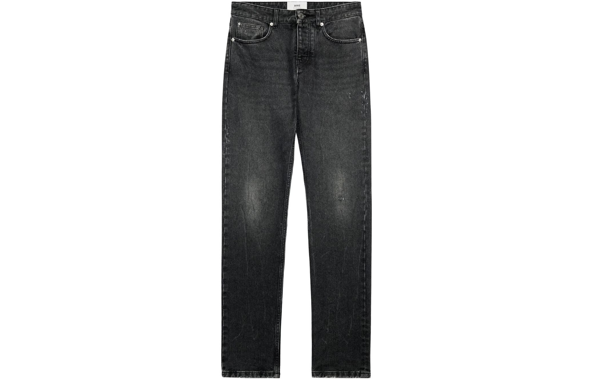 【代購】Amiparis logo-patch straight-leg jeans H23HTR001DE0018