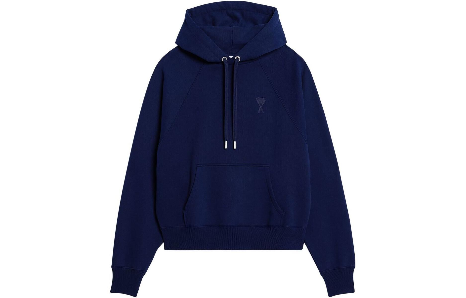 【代購】Ami Paris Ami De Coeur Long Sleeved Drawstring Hoodie USW204747-496