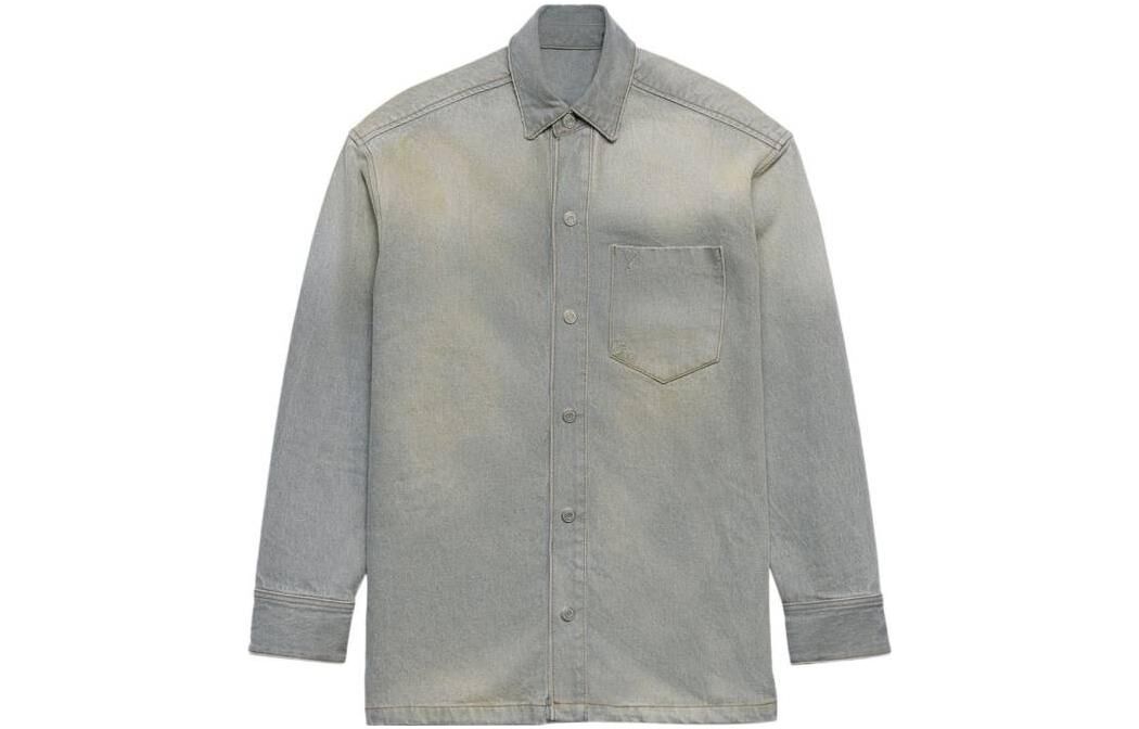【代購】AMIPARIS Buttoned Cotton Shirt Jacket UJK251DE0019
