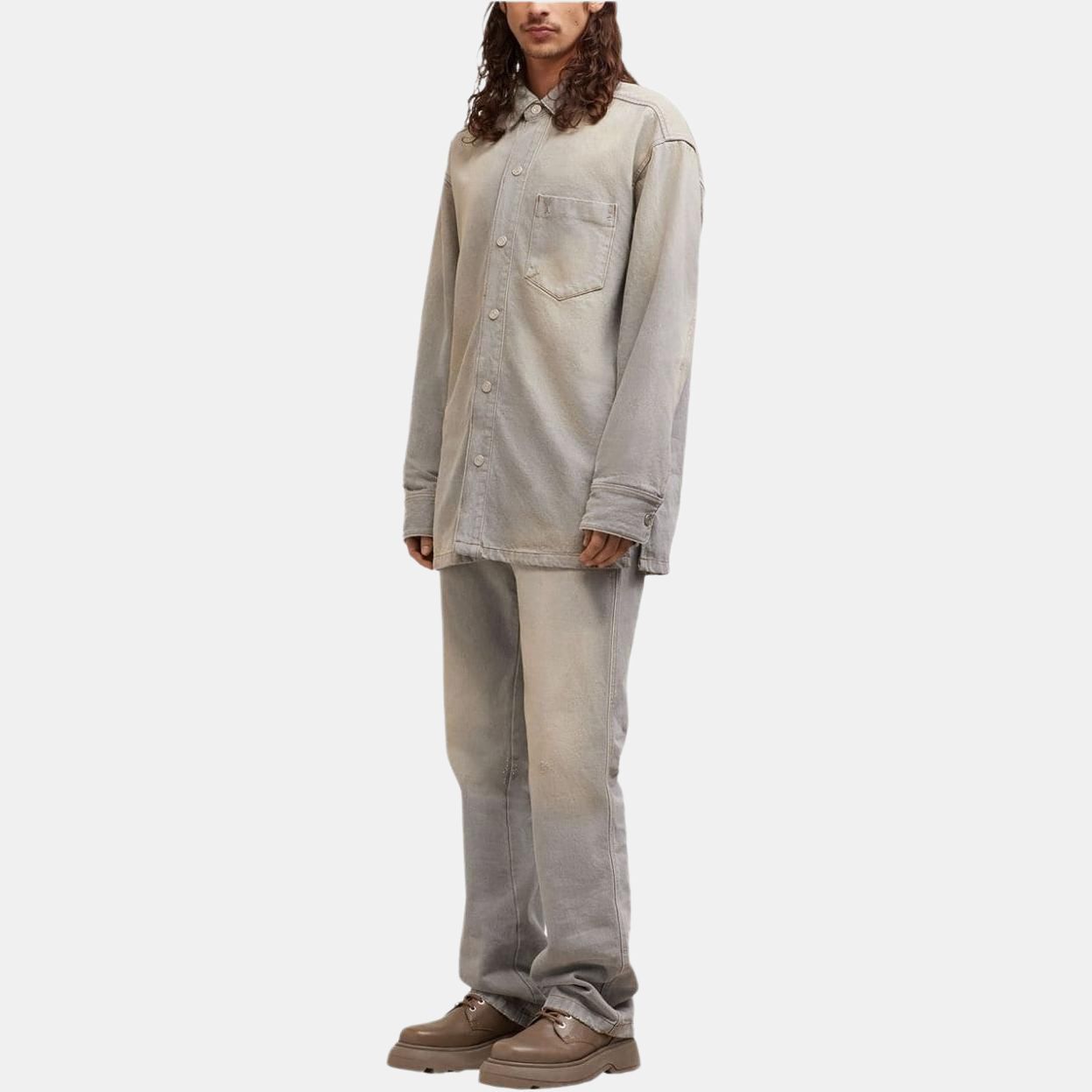 【代購】AMIPARIS Buttoned Cotton Shirt Jacket UJK251DE0019