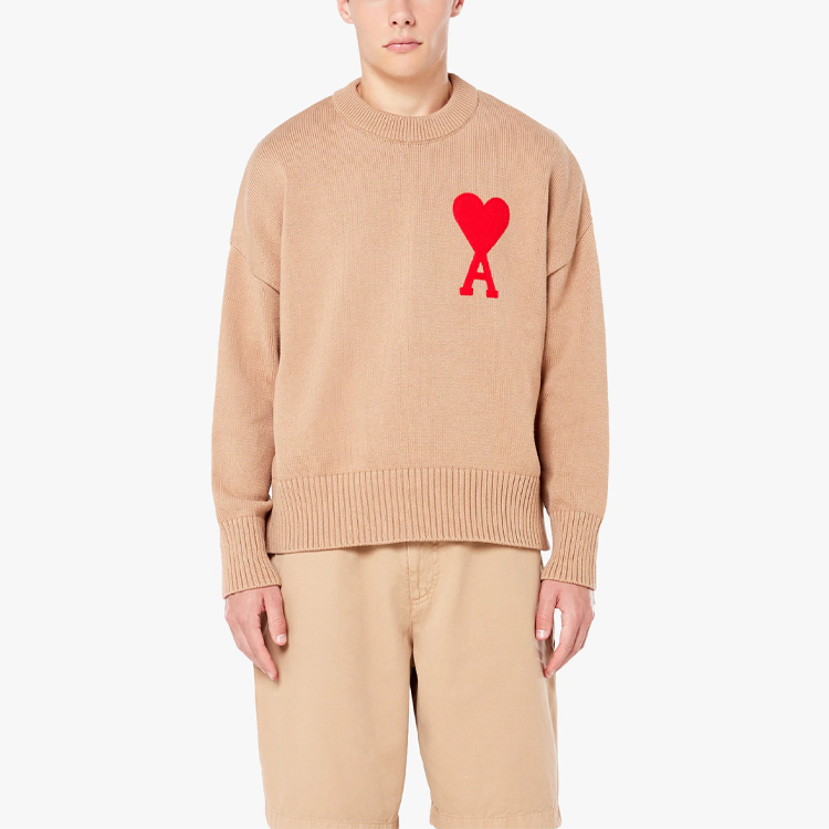 【代購】AMIPARIS SS21 Sweater Unisex Light Umber E21HK009016-250