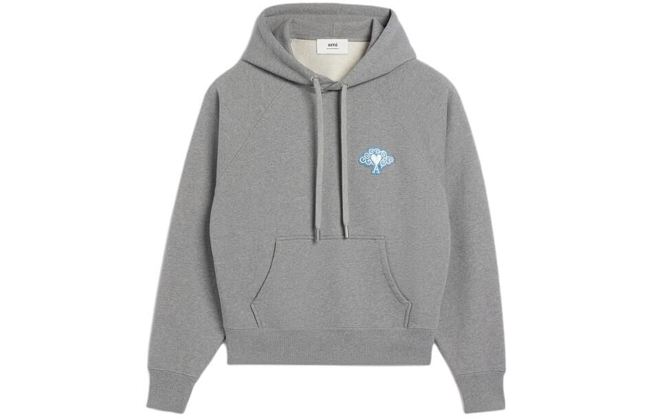 【代購】AMIPARIS SS24 Sweatshirt Unisex Smoke Gray SPUSW299747-055