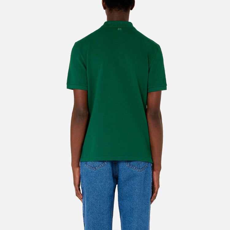 【代購】AMIPARIS Polo Shirts Men's Dark Green Polo Collar Moderate Straight Fit A21HJ207760-300