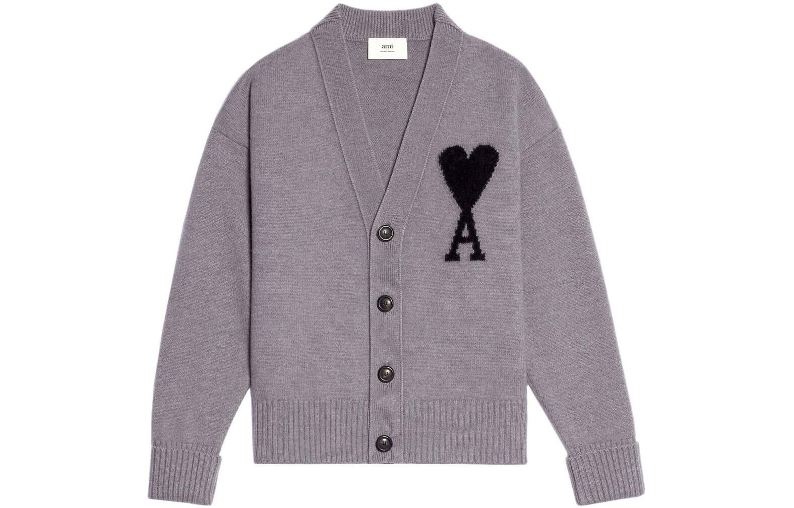 【代購】AMIPARIS FW22 Sweater Unisex Gray UKC002-018057