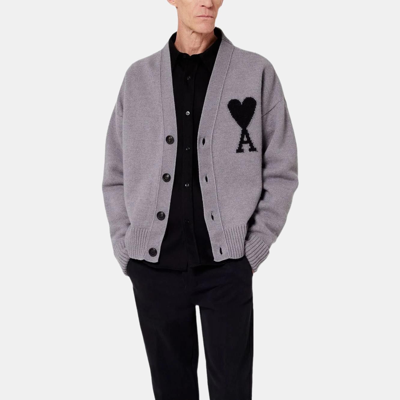 【代購】AMIPARIS FW22 Sweater Unisex Gray UKC002-018057