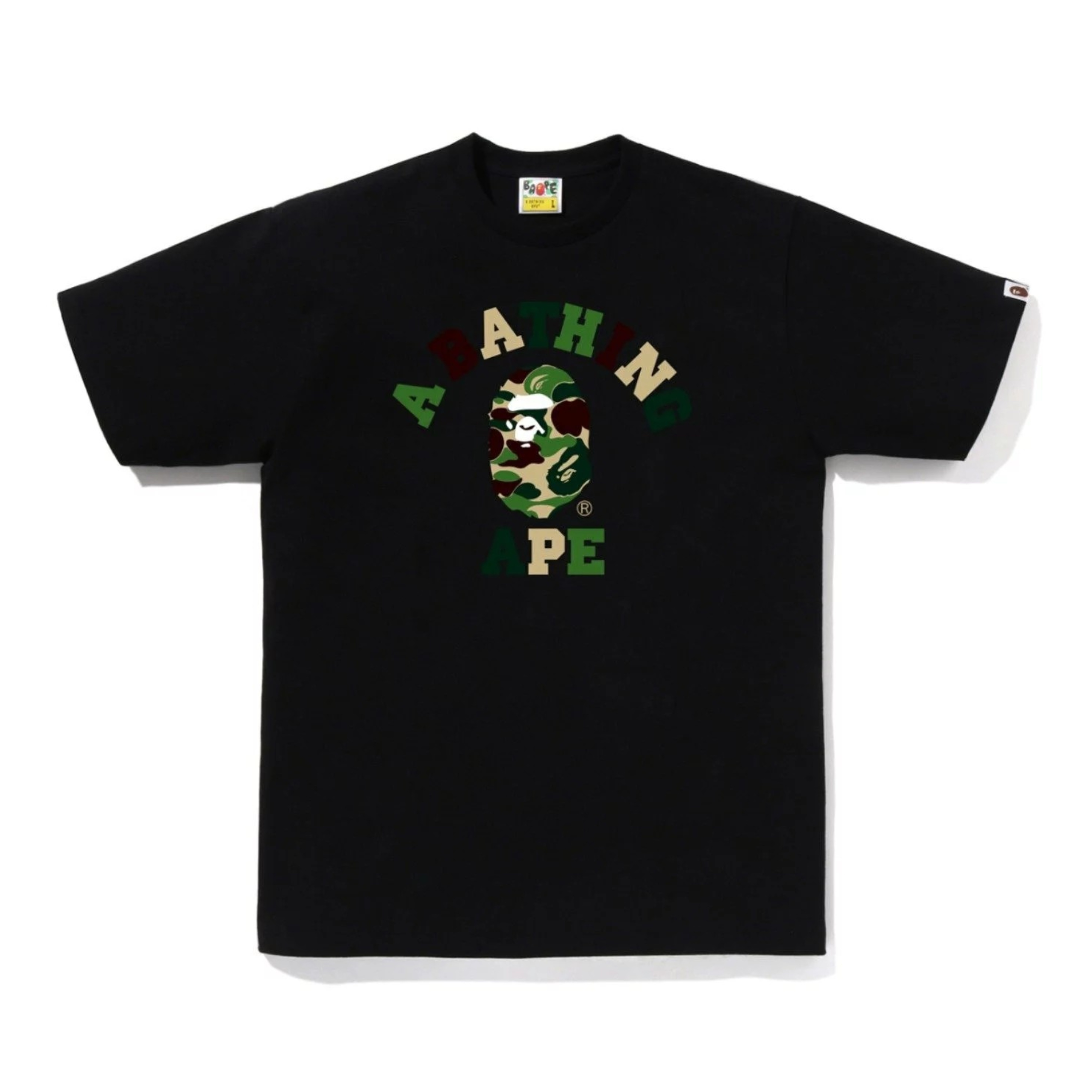 2026AW BAPE A BATHING APE ABC CAMO COLLEGE TEE 多色 大學 LOGO 迷彩 短T 現貨 1M80110005