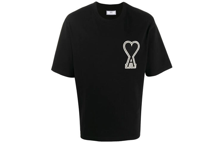【代購】AMIPARIS T Shirts Men's Black Crew Neck Moderate A20HJ137726-001