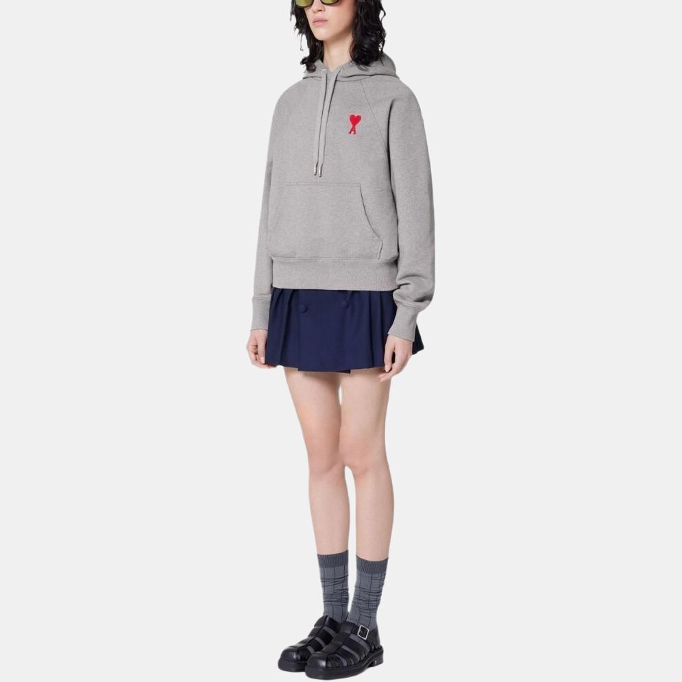 【代購】Ami Paris Ami De Coeur Heavy Fleece Small S Heart Popover Boxy Fit Hoodie USW204747-501