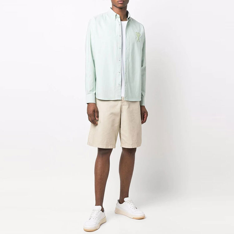 【代購】AMIPARIS Wide-leg Cotton Shorts HSO401220-250