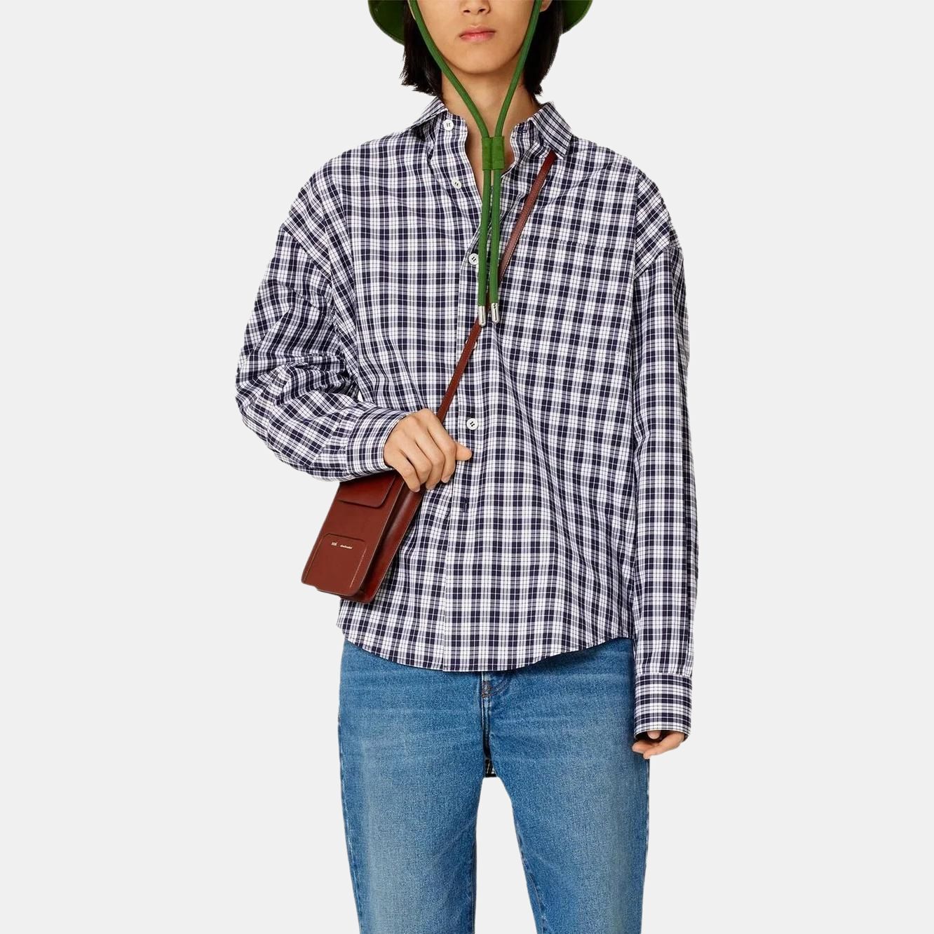 【代購】AMIPARIS Plaid pint Long sleeve Shirt USH125CO0012