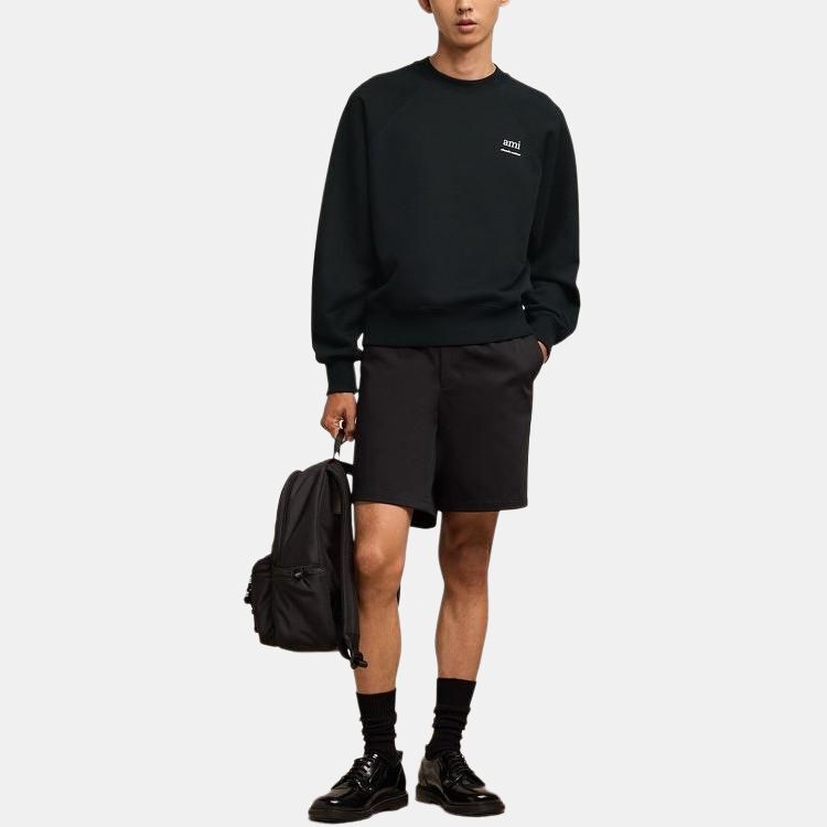 【代購】Ami Paris Logo Printed Crewneck Sweatshirt USW024747-001