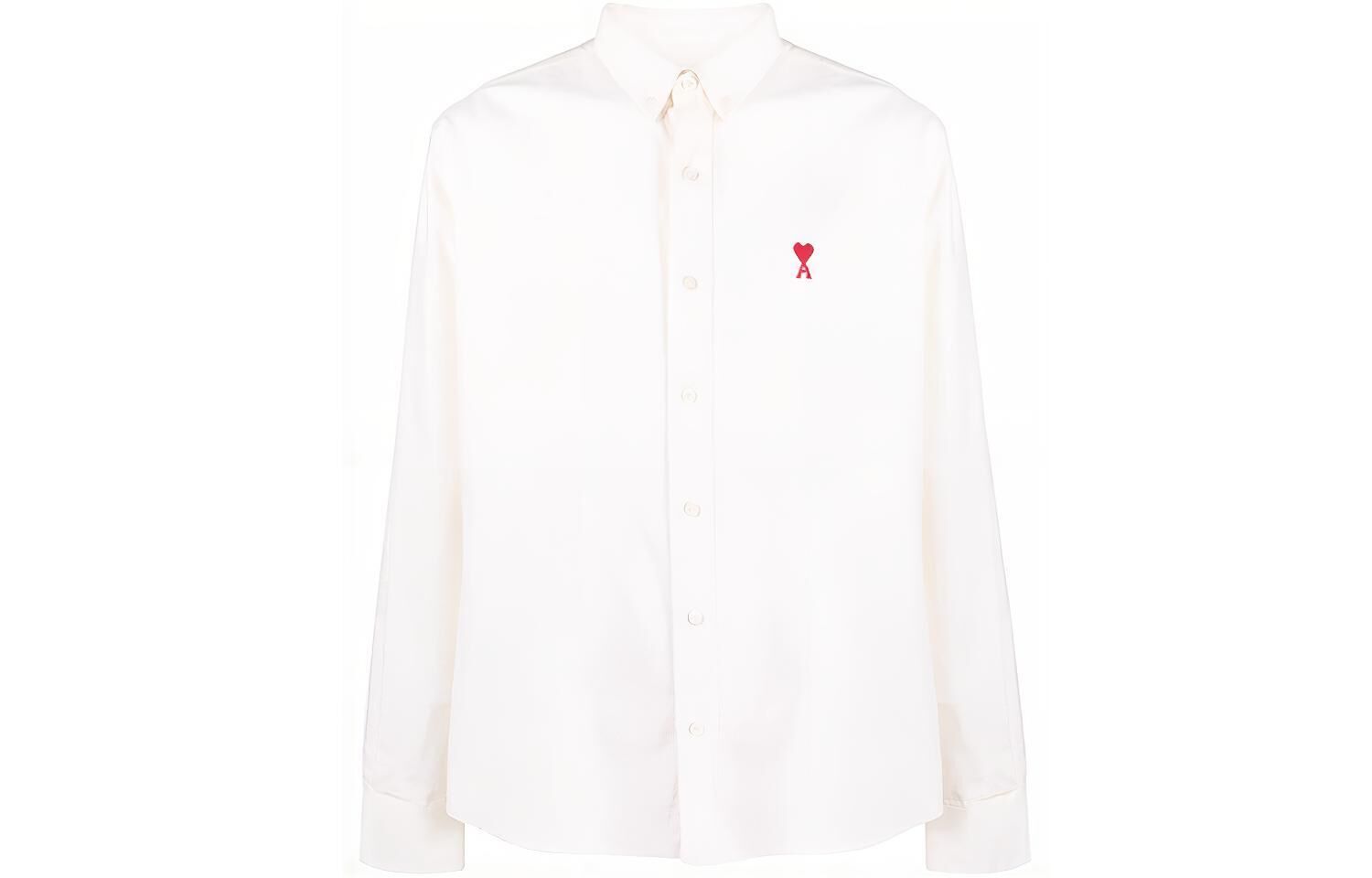 【代購】Amiparis Paris Ami de Coeur Logo-Embroidered Shirt BFHSH113480-100