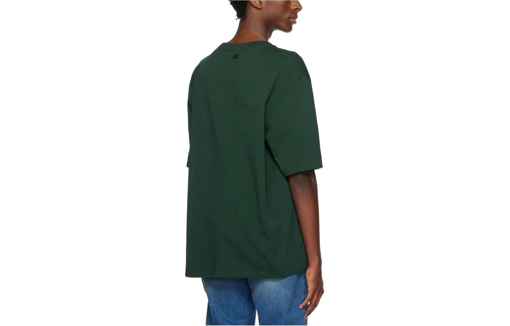 【代購】AMIPARIS T Shirts Men's Green Crew Neck Moderate Straight Fit UTS002726-306