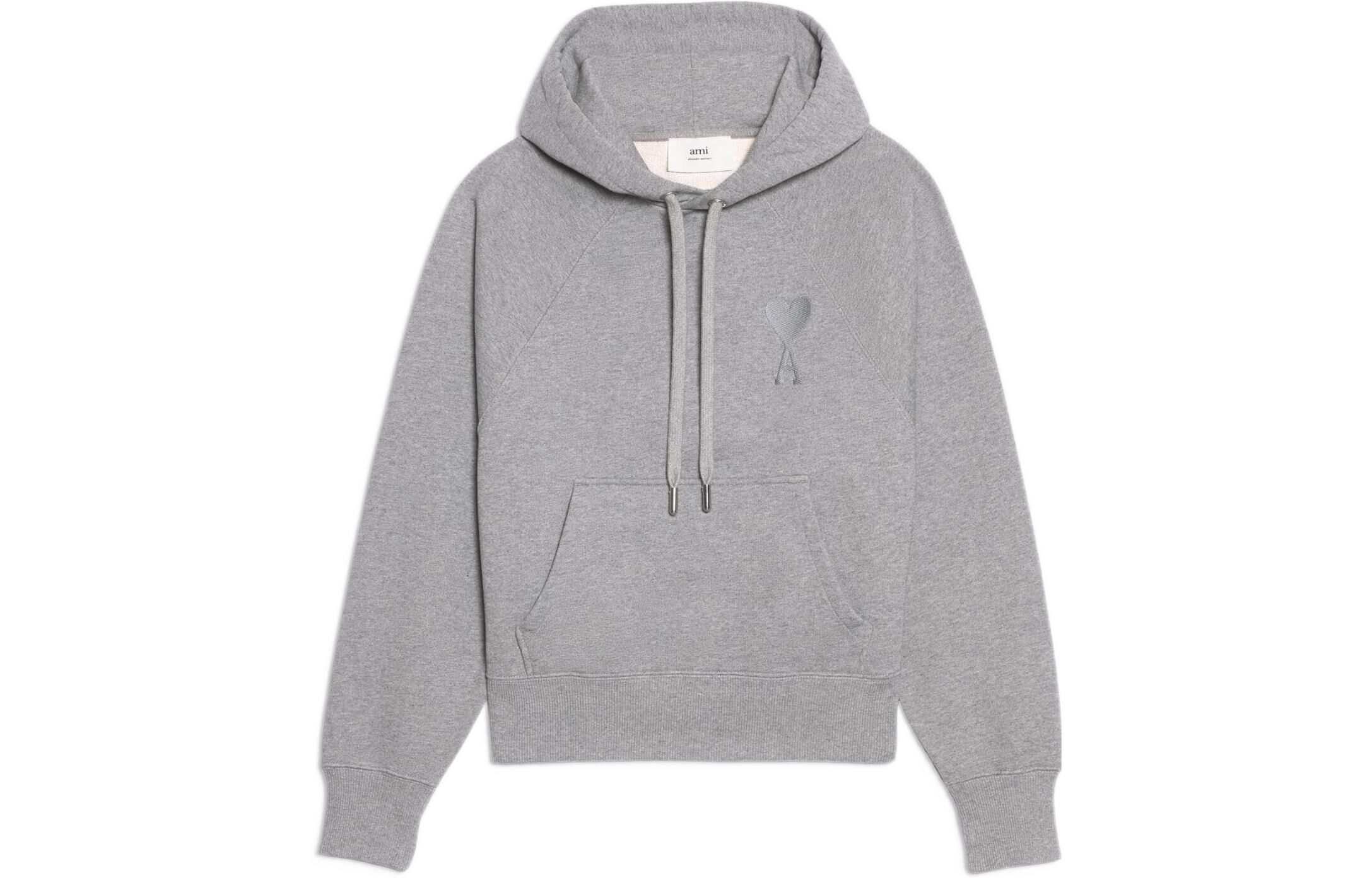 【代購】AMIPARIS Sweatshirts Unisex Gray Hooded Moderate Heavyweight USW202747-055