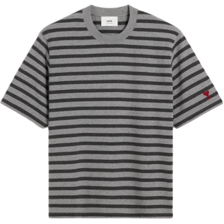 【代購】Ami Alexandre Mattiussi Striped Crewneck T-Shirt HTS045JE0084-0556