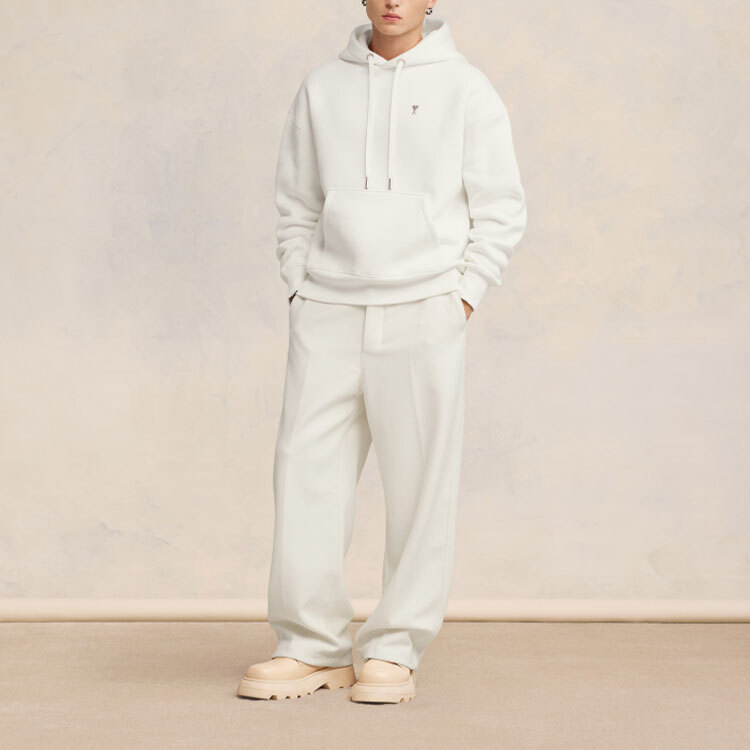 【代購】AMIPARIS FW23 Sweatshirt Unisex Ecru SPUSW217740-150