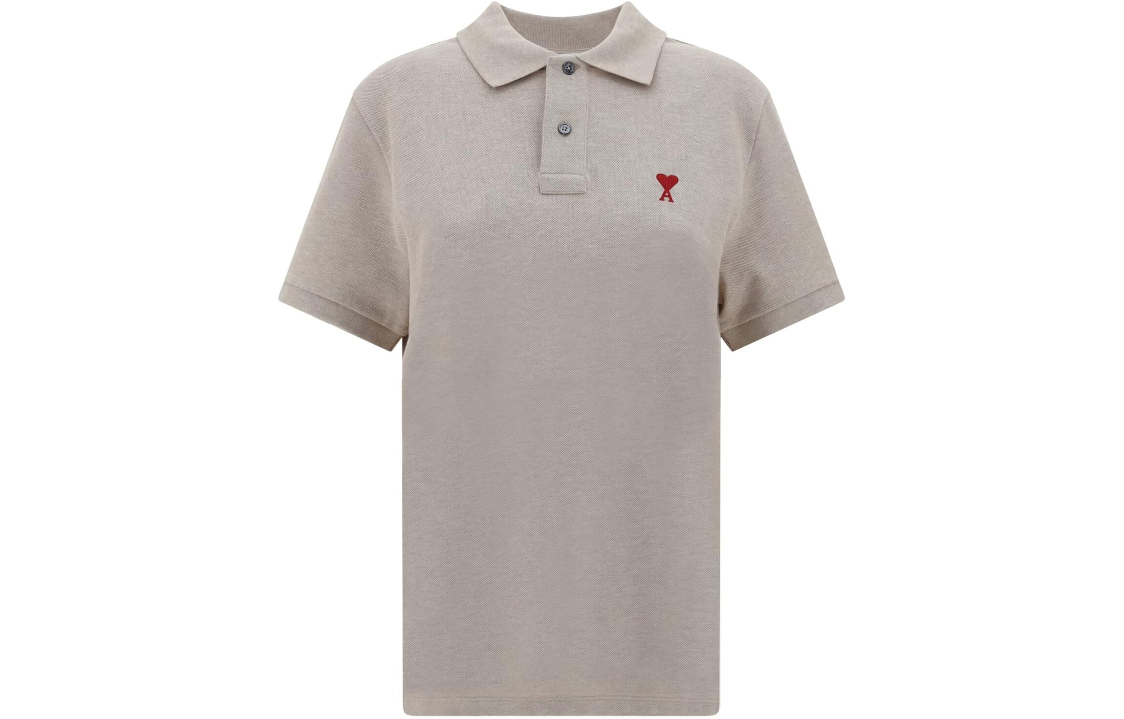 【代購】Ami Paris Ami De Coeur Logo Embroidered Short Sleeved Polo Shirt UPL0017602712