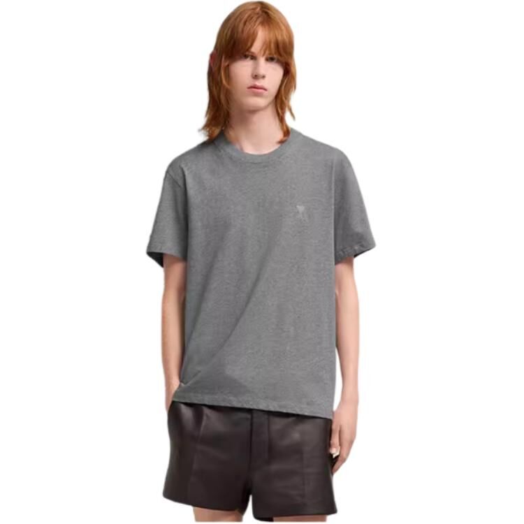 【代購】Ami Paris Logo Embroidered Crewneck T Shirt UTS003724-055