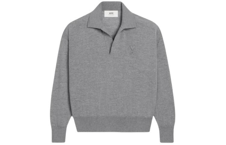 【代購】AMIPARIS Sweater Unisex Smoke Gray UPL342KN0039-055