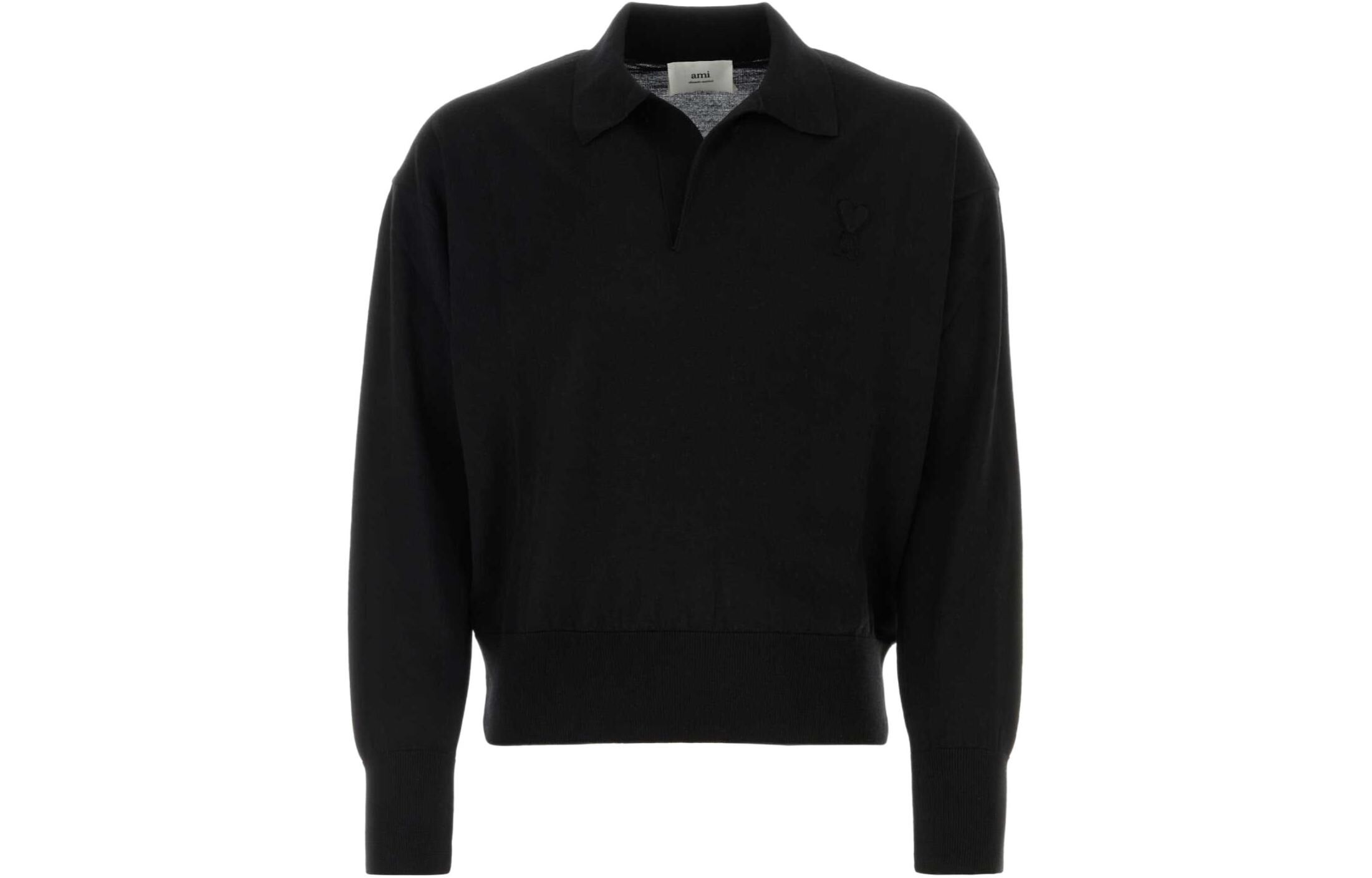 【代購】AMIPARIS Sweaters Unisex Black Lapel Moderate Other UPL342KN0039-001