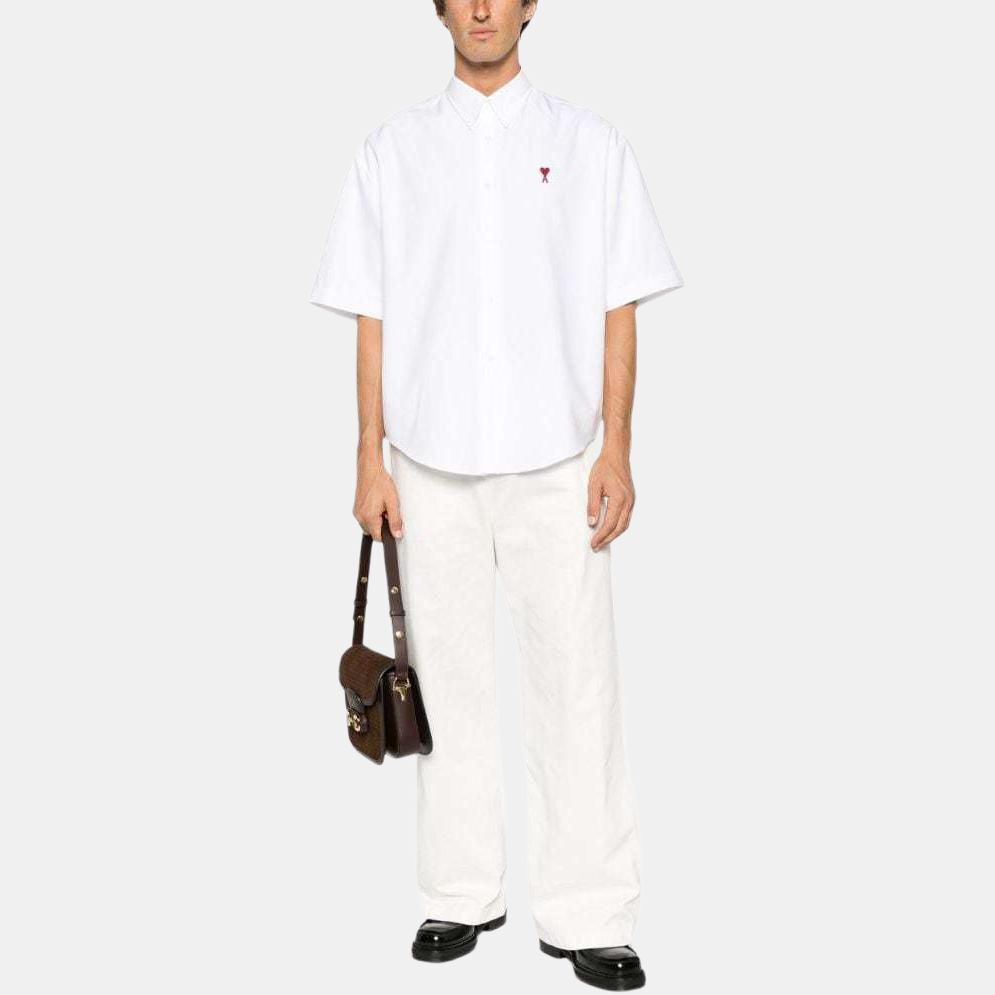 【代購】Ami Paris Ami De Coeur Logo Embroidered Shirt HSH230CO0031-168