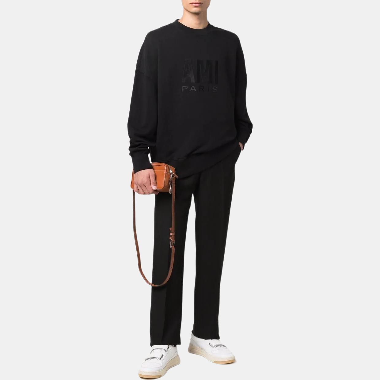 【代購】AMIPARIS Sweatshirt Unisex Black USW003731001