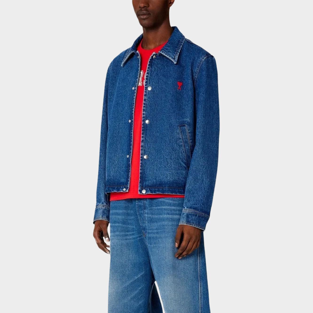 【代購】Ami Denim Jacket HJK205DE0001-480
