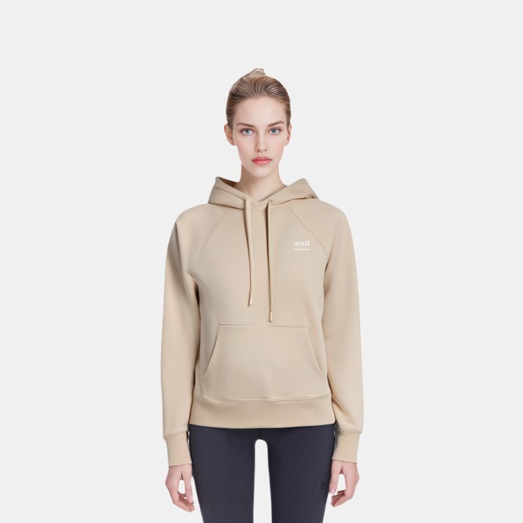 【代購】Ami Paris Ami De Coeur Logo Printed Drawstring Hoodie USW224747-721