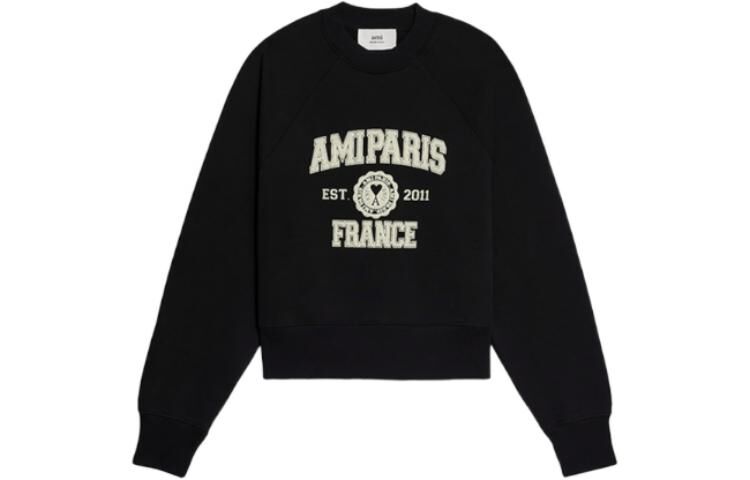 【代購】AMIPARIS Logo Printed Crewneck Sweatshirt USW010747-001