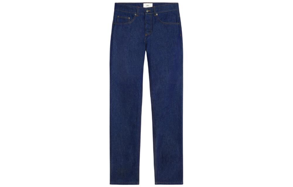 【代購】AMIPARIS Mid-rise Straight-leg Jeans HTR001600-402