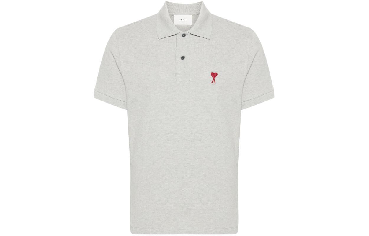 【代購】Ami Paris Ami De Coeur Logo Embroidered Short Sleeved Polo Shirt UPL0017600951
